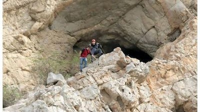 Cavers from Slovenia and UAE explore a cave in a mountain near the Musandam border to near Al Jir. Jaime Puebla /The National