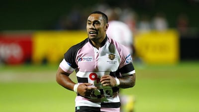 Orene Ai'i shown with Racing Club of Lagos during the 2012 Dubai Rugby Sevens. Jake Badger / The National