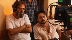 Nikkhil Advani and Bhuvan Bam on the set of The Revolutionaries. Photo: Prime Video