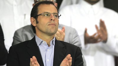 Sandro Rosell, the Barcelona president, is under pressure amid dropping attendance at Camp Nou and a perceived slip in the club's place in the European pecking order. Karim Jaafar / AFP