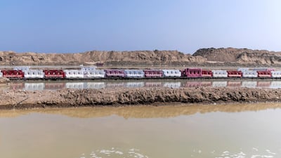 The waterlogged corniche in the east coast Emirati town of Kalba on Tuesday afternoon. All photos by Reem Mohammed / The National