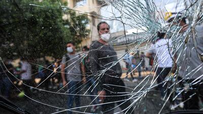 Anti-government protests continue in the centre of Baghdad. AFP