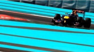 French driver Jean-Eric Vergne of Red Bull Racing navigates the Yas Marina Circuit during the Formula 1 Young Drivers Test on November 15, 2011 in Abu Dhabi.