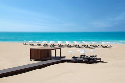 The beach at the new Saadiyat Rotana. Rotana