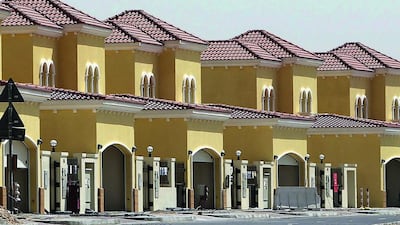 Villas in Jumeirah Park in Dubai. Mario Volpi advises on eviction notice rules. Pawan Singh / The National