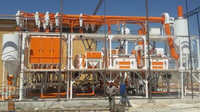 Photo of the flour mill in Syria built by the Syria Recovery Trust Fund. Courtesy Syria Recovery Trust Fund