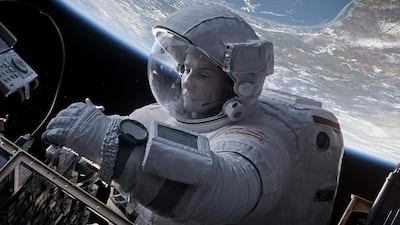 Sandra Bullock in Gravity, a film that demonstrates how vulnerable humans are to the forces of nature outside of their natural environment. AP Photo