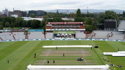 The wicket is seen during a nets session. AP
