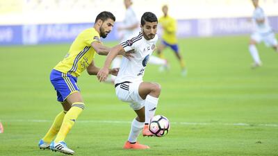 Photo from Friday night's Arabian Gulf League match-up between Dhafra and Jazira. Courtesy / Arshad Khan Aboobaker