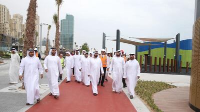 Sheikh Mohammed was accompanied by Sheikh Maktoum bin Mohammed bin Rashid, Deputy Ruler of Dubai, and a number of officials during the visit, ahead of the project’s opening in less than two weeks.