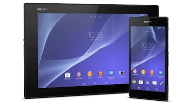 The Sony Xperia Z2 range, pictured, now has Z3 capabilities. Courtesy Sony