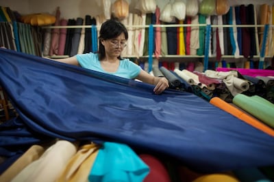 Silk is one of the best buys in China. AFP