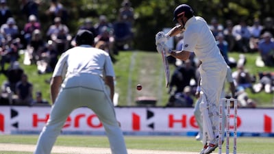 England's Alastair Cook bats during play on day three of the second cricket test against New Zealand at Hagley Oval in Christchurch, New Zealand, on Sunday, April 1, 2018. Mark Baker / AP Photo