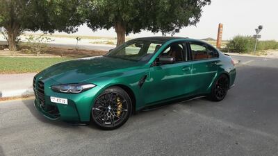 The latest M3 packs BMW’s most potent six-cylinder engine with two turbochargers. All photos: Damien Reid