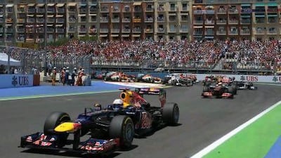 Sebastian Vettel dominated in Valencia until he was forced to retire with mechanical problems.