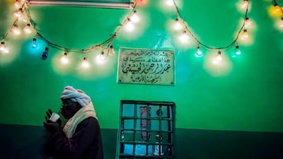 An Egyptian Muslim Sufi man outside al-Hussein mosque in Cairo on January 16, 2018. Khaled Desouki / AFP