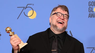 Guillermo del Toro holds the award for Best Director for The Shape of Water. EPA
