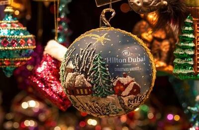 Hilton Dubai Jumeirah's Christmas market is running on the weekend of December 6 and 7. Courtesy Hilton