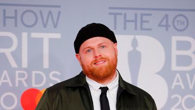 Tom Walker arrives at the Brit Awards 2020 at The O2 Arena on Tuesday, February 18, 2020 in London, England. AFP