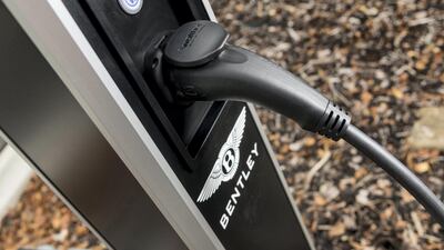 A Bentley charging point. Courtesy Bentley