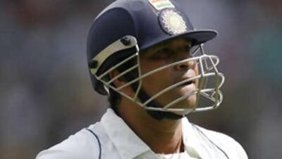 The India batsman Sachin Tendulkar.