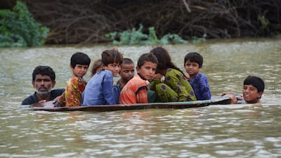 A flooded area after heavy monsoon rainfalls in Jaffarabad district, Balochistan province, last August. AFP