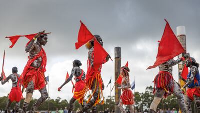 Dancers perform at the Garma Festival in East Arnhem, Australia. Getty Images