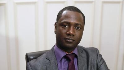 Souleymane Sylla, the man who was denied access to a Metro train by a group of Chelsea fans on their way to the Champions League tie with Paris Saint-Germain, on February 20, 2015 in Paris. Patrick Kovarik / AFP