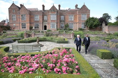 Britain's Prime Minister Boris Johnson meets Kenya's President Uhuru Kenyatta at Chequers, the official country residence of the Prime Minister, near Aylesbury in Buckinghamshire, Britain, July 28, 2021. REUTERS / Peter Cziborra