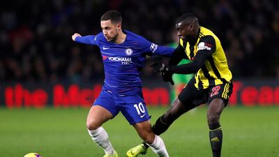 Crystal Palace 1 Chelsea 2. Sunday, 4pm. Palace's inconsistency was summed up by the fact they could win a five-goal thriller at champions Manchester City and then have a goalless draw at home to struggling Cardiff City next up. Eden Hazard, centre, netted both goals in Chelsea's 2-1 win at Watford on Wednesday and the Belgian will need to step up here again to inspire his side to victory. Action Images via Reuters