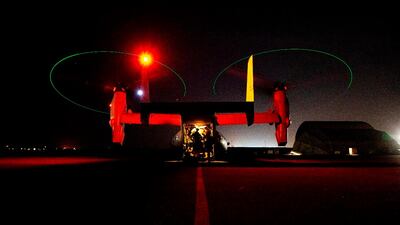 A US Army Apache helicopter from 1st Battalion, 227th Aviation Regiment, 34th Combat Aviation Brigade, prepares to conduct overflights of the US embassy in Baghdad. AP