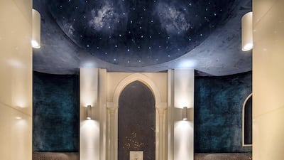 The steam room with star lighting. Courtesy Luxhabitat