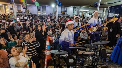 Crowds pack St Mary's Catholic Church for the service