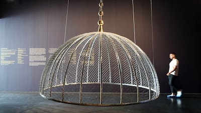 Ajlan Gharem’s installation is part of The Jameel Prize: Poetry to Politics exhibition at the Jameel Art Center. All photos: Pawan Singh / The National