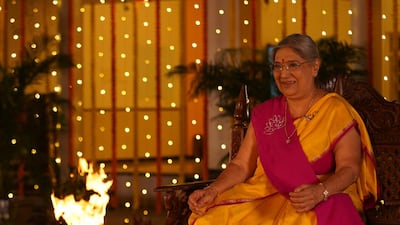 Hansaji Yogendra first started practising yoga aged three. Photo: Sneha Arora