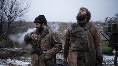 Ukraine soldiers who has served for 130 days on the front line. The chances of him seeing an end to the war this year are slim, experts have told The National. AFP