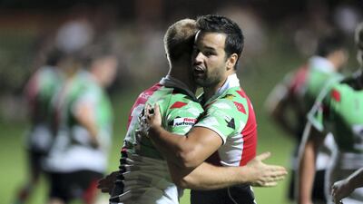 Harlequins' Kobus Cronje scores a try. Chris Whiteoak/The National