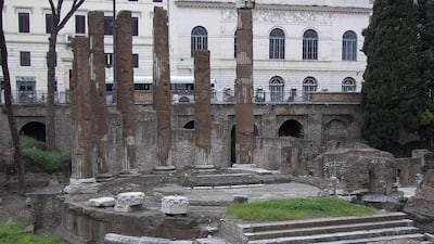 Temple B at the Largo di Torre Argentina will be a major part of the restoration works