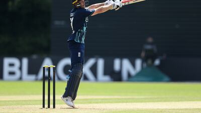 Phil Salt of England bats against Netherlands. Getty Images