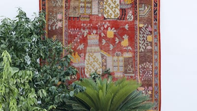 Woven tapestries bring Bahrain's culture to life throughout. Courtesy Ammar Basheir
