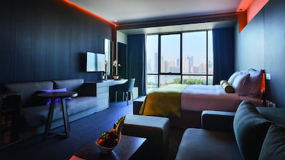 A Torus Room at 72 by Hues hotel in Sharjah. Courtesy 72 by Hues