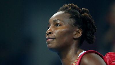 Venus Williams shown after her exit from last week's WTA China Open in Beijing. Chris Hyde / Getty Images / October 6, 2015