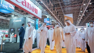 Sheikh Mohammed bin Rashid, Vice President and Ruler of Dubai, visited Arab Health trade exhibition at Dubai’s World Trade Centre.