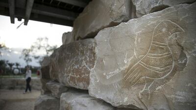 A children’s play area has been designed to mimic Bedouin camps and the UAE’s wadis and mountains. Silvia Razgova / The National