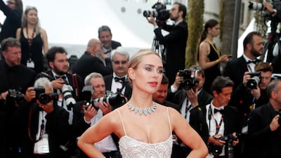 British reality TV star Kimberley Garner wears sequinned Rami Kadi to attend the screening of 'Decision to Leave (Heojil Kyolshim' on May 23. EPA