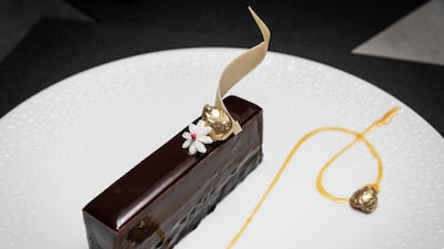 Gianduja coffee chocolate bar.