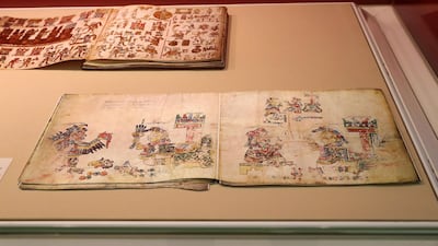 Codex Egerton, a facsimile of the original, deer parchment and natural pigments. Pawan Singh / The National