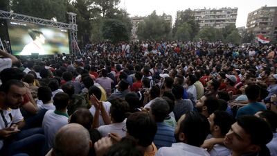 An upbeat mood spread from regime-held Damascus to the nearby rebel stronghold of Eastern Ghouta and as far as the northwestern town of Binnish in Idlib province, now largely controlled by extremists. Louai Beshara / AFP Photo