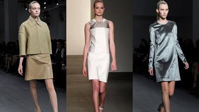 Calvin Klein’s collection was minimal and practical, but nuanced in terms of construction.