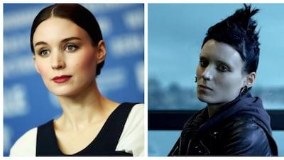 Rooney Mara was unrecognisable as computer hacker, Lisbeth Salander in 2011 film, 'The Girl with the Dragon Tattoo'. Getty Images, Nordisk Film